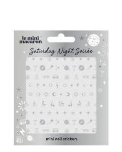 Le Mini Macaron Mini Nail Stickers Saturday Night Soire